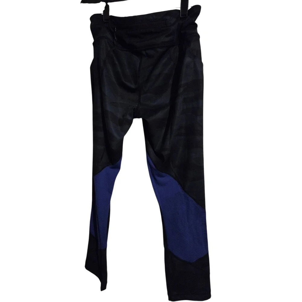 Lululemon Women's Leggings, Size 6, Blue/Black Print
